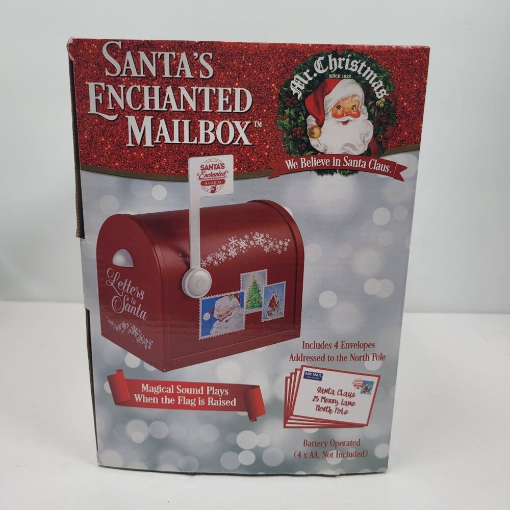 Mr. Christmas Santa's Enchanted Mailbox With Magical Sound NWB - Picture 5 of 15